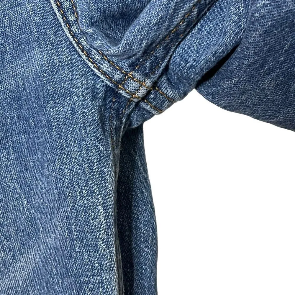 Abercrombie & Fitch 90s Straight Ultra High Rise Jeans Distressed Size 27 4S - Image 8