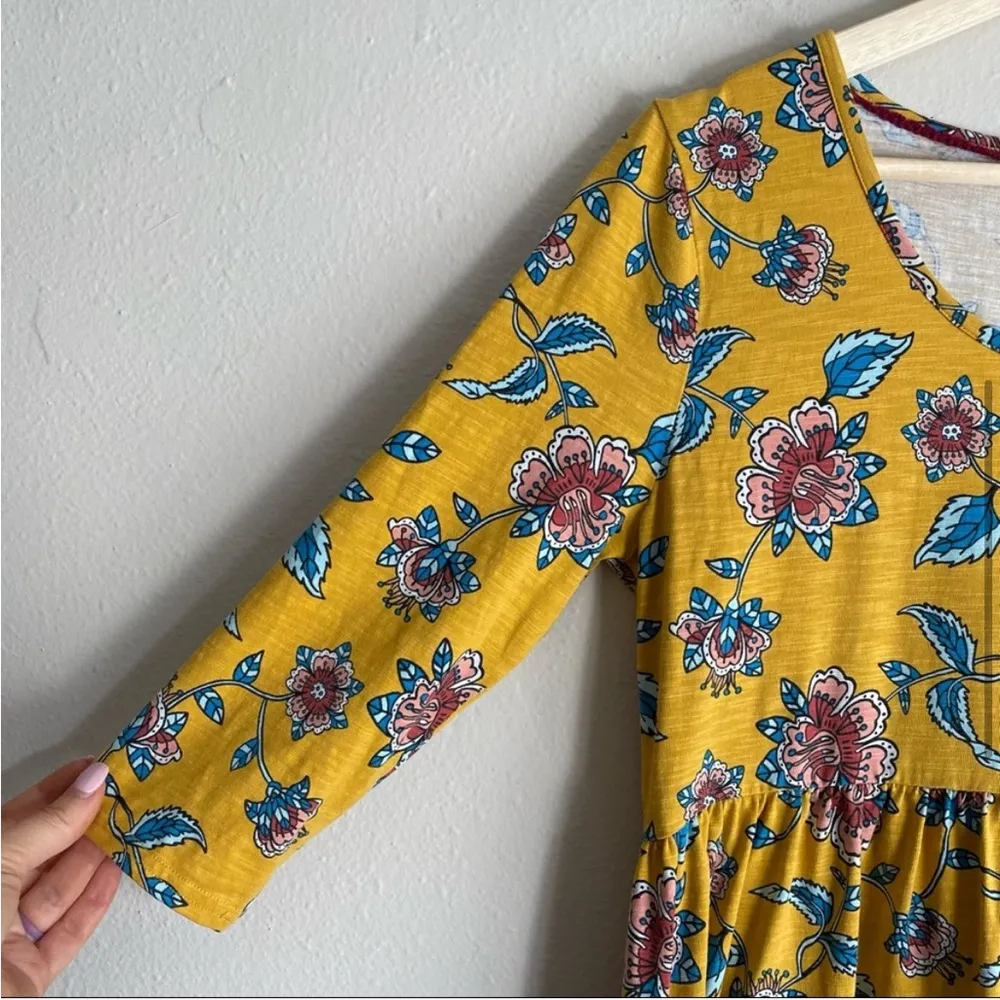 A Place in the Sun Yellow Floral Dress - Image 3