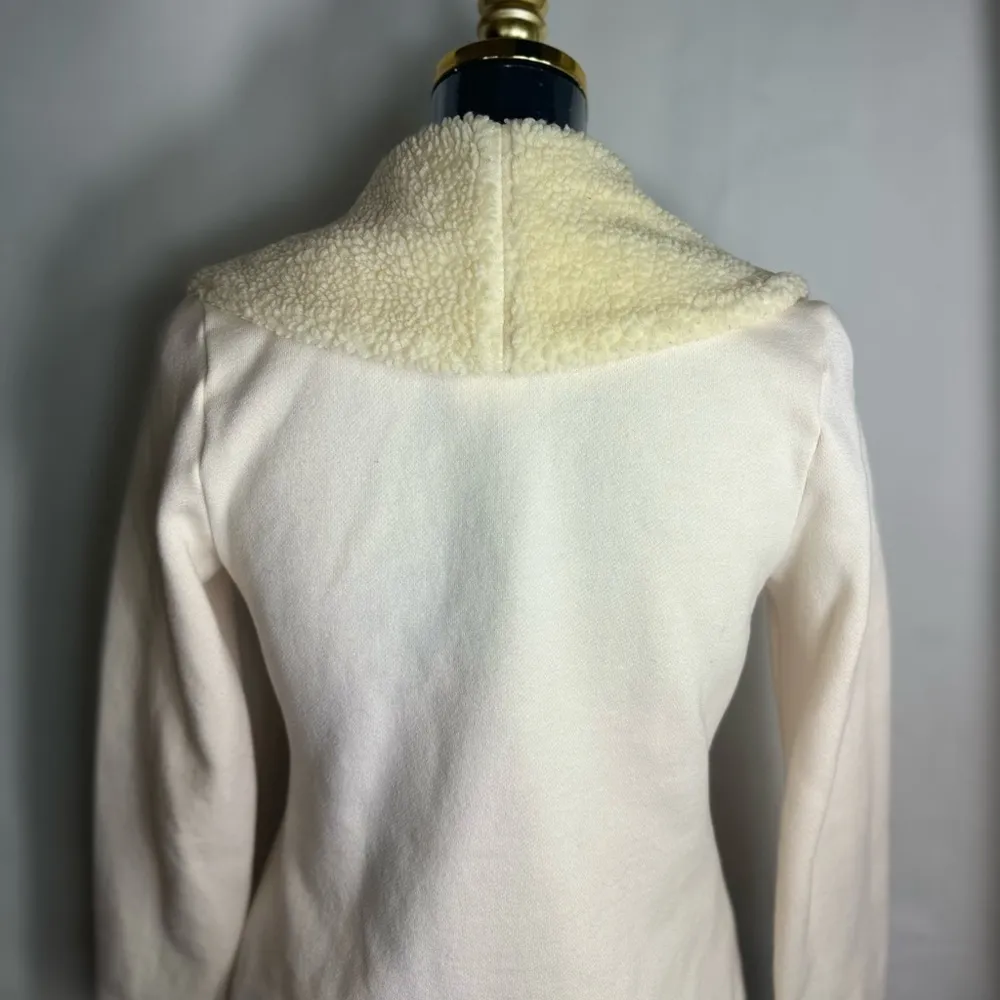 Ralph Lauren Ivory Fleece Sherpa Shawl Collar Blazer Jacket Women's PS PP - Image 7
