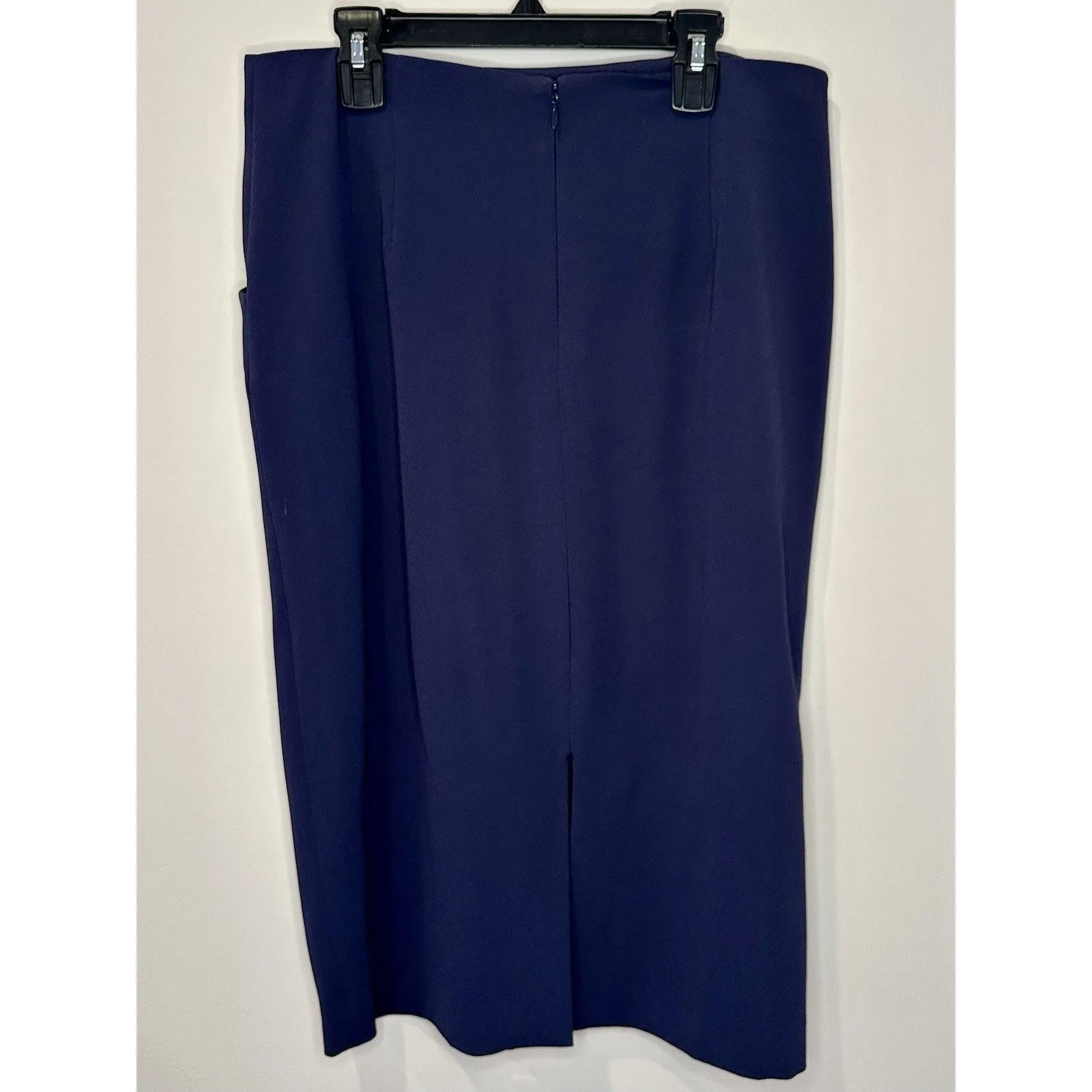 M.M. Lafleur A-Line Skirt Blue Slouchy Pockets Pleats Size 8 EUC!!! - Image 2