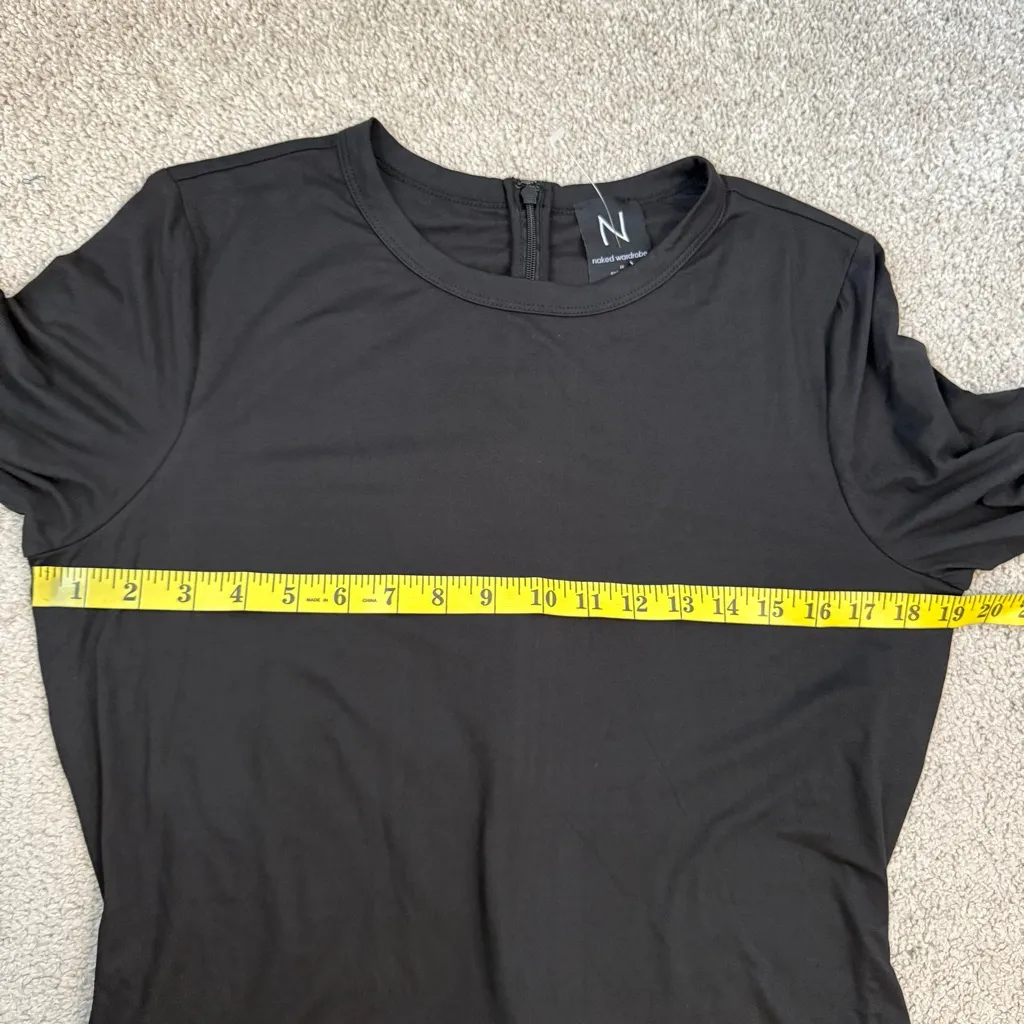 Naked‎ Wardrobe The Bare Body Jumpsuit Long Sleeve Catsuit Black 2X - Image 6