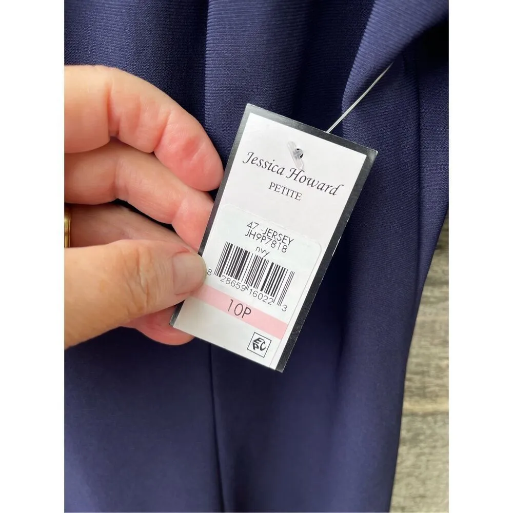 NWT Jessica Howard size 10P fit n flare dress. Lined cut out stripes on sleeves - Image 8