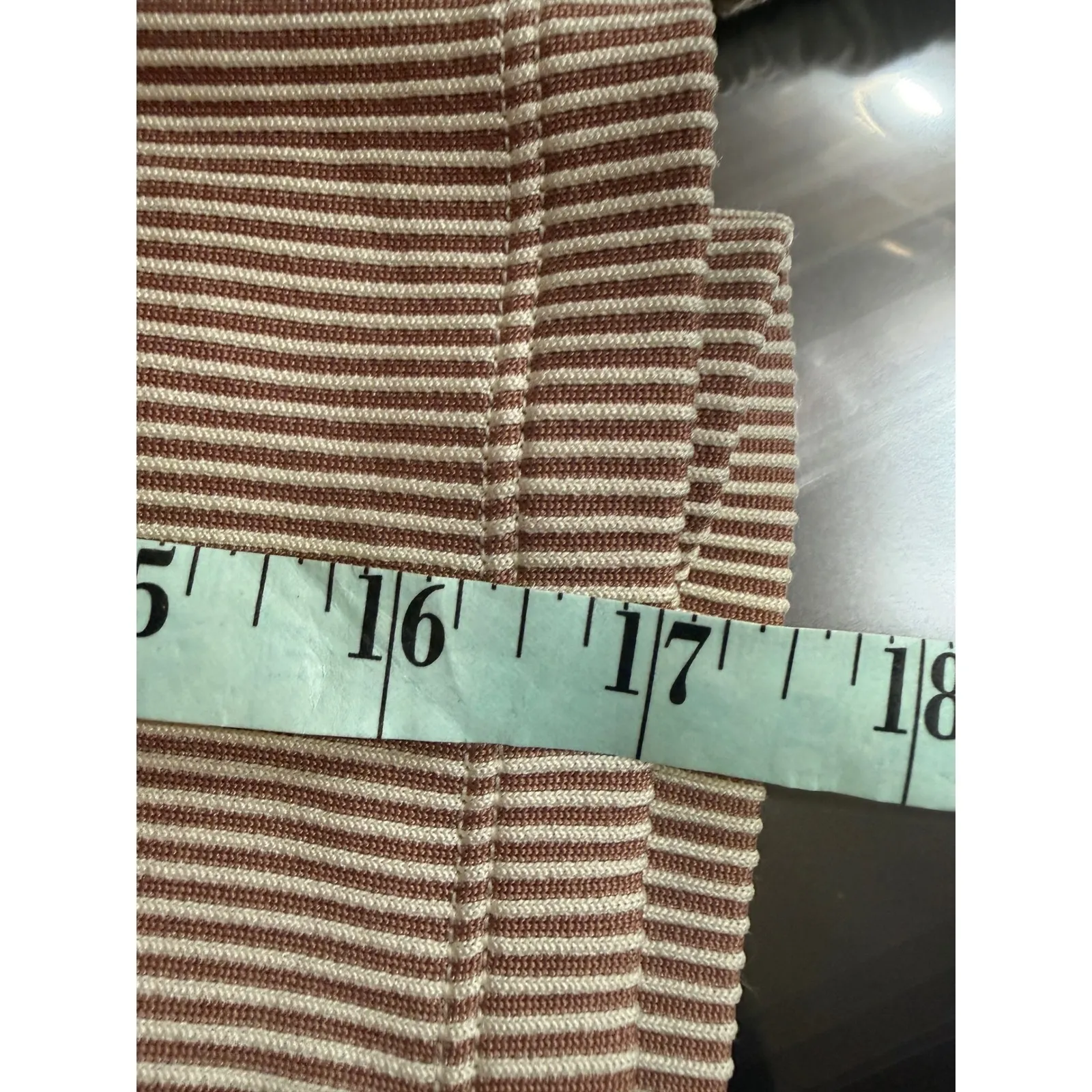 Nike Air Striped Knit Mini Skirt Tan Brown Casual Athletic Women's XS ribbed - Image 7