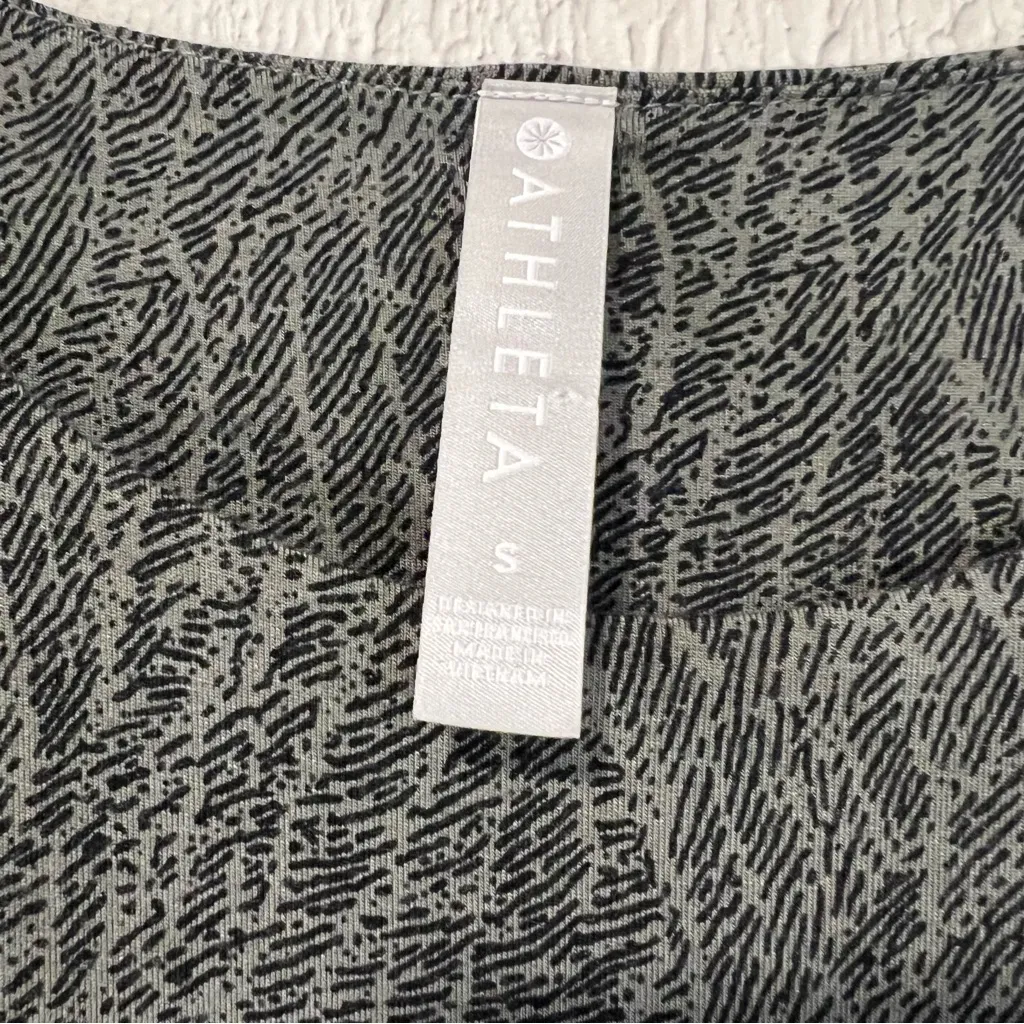 Athleta Santorini Thera Print Mojave Laurel Olive UPF Dress size small - Image 6