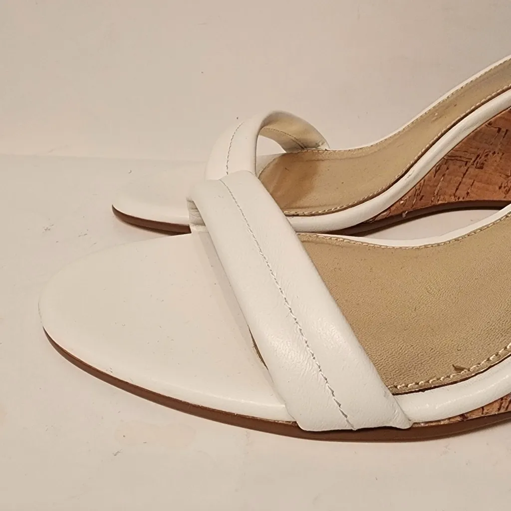 Lily Pulitzer Jenna Wedge Sandals Women’s White Size 10 - Image 7