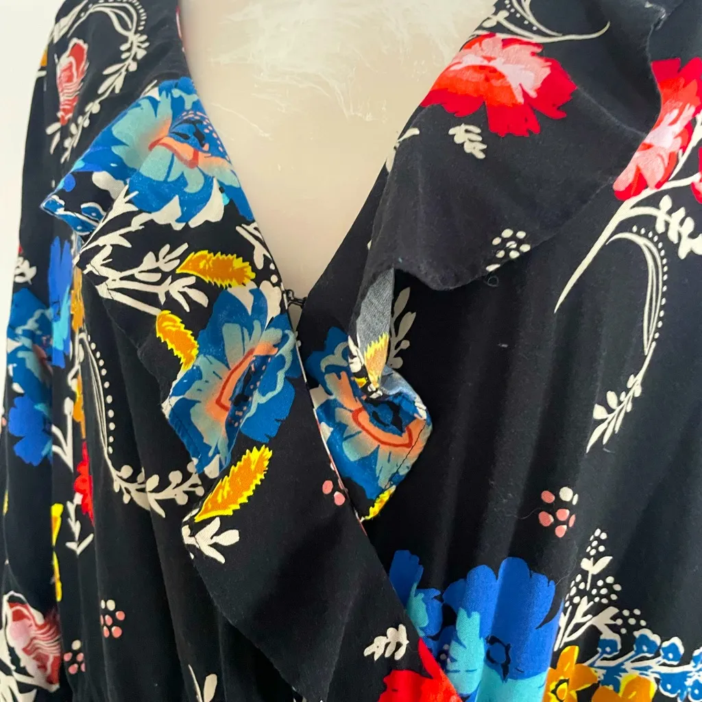 Express Long Sleeve‎ Ruffle Dress Size Medium - Image 3