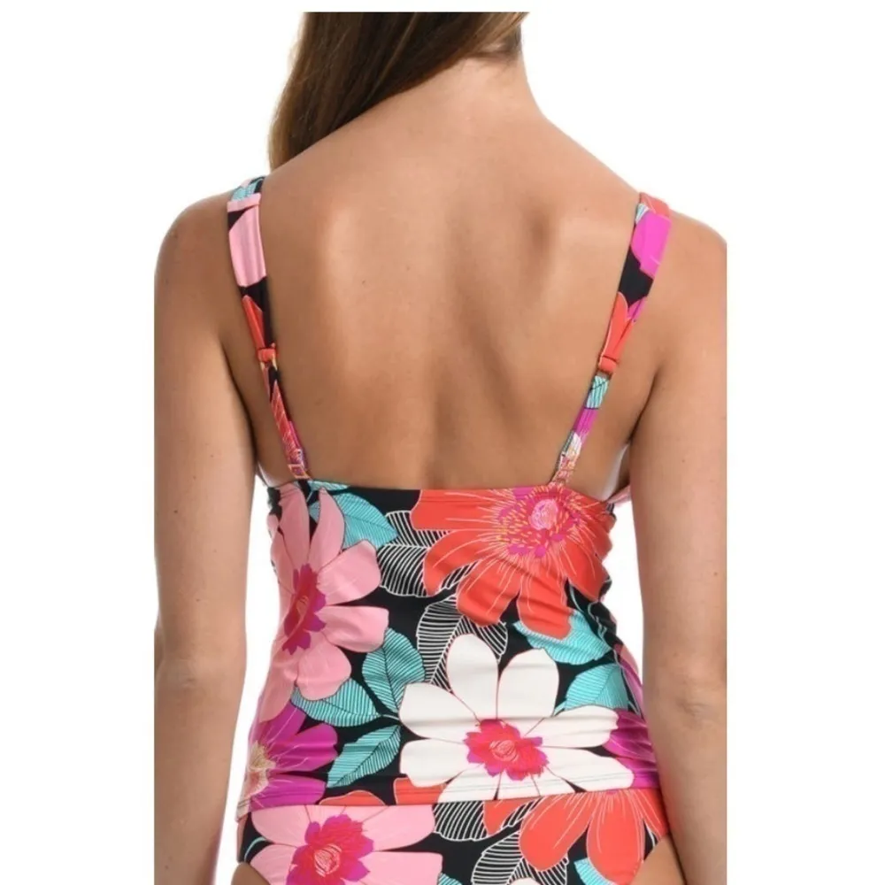 La Blanca Over the Shoulder Knot Swim Floral print Tankini‎ 16 - Image 2