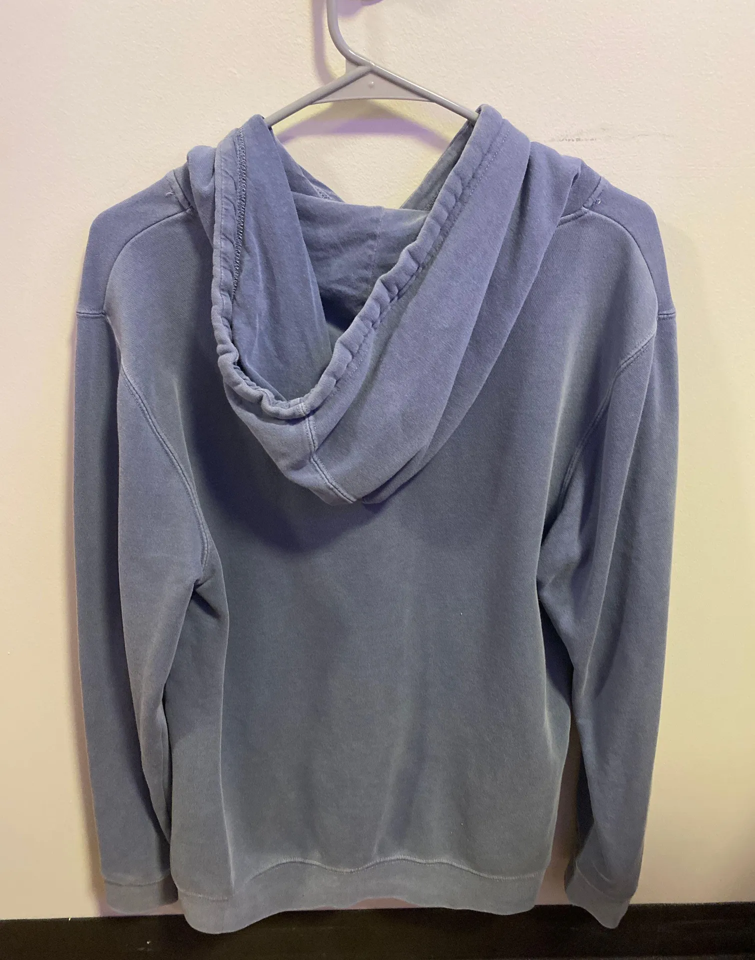 Embroidered hoodie Blue - Image 2