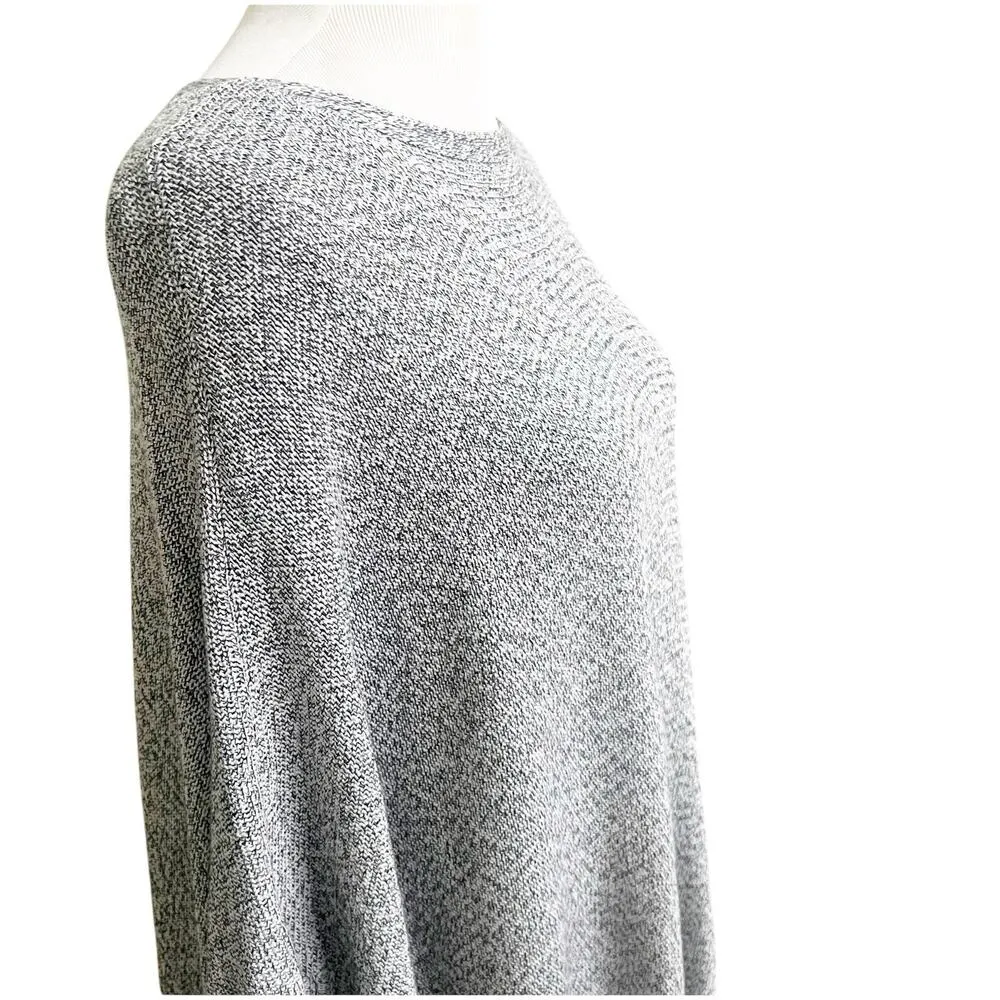 Eileen Fisher Women’s Pancho Cape Heathered Gray Size Small/Medium Petite - Image 5