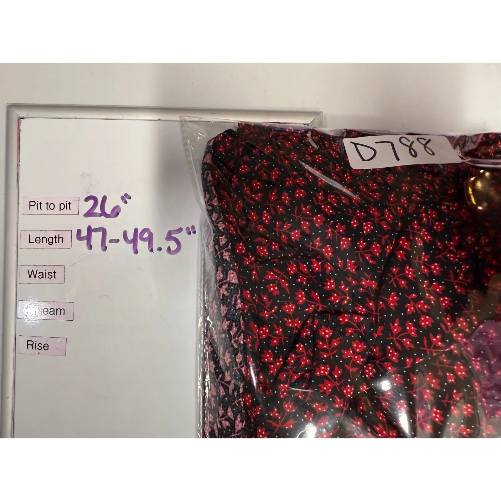 Easel Floral Midi Dress S Tiered‎ Cottage Balloon Sleeve Peasant Boho Red Black - Image 7