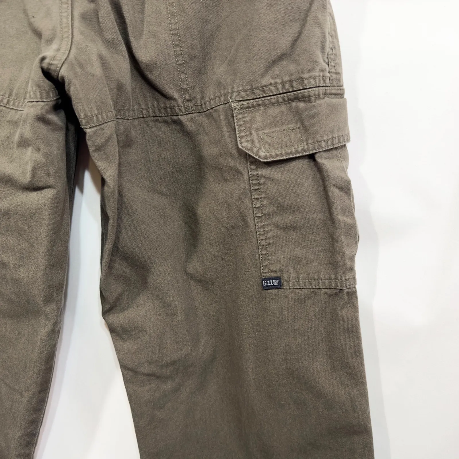 5.11 Tactical Series Size 28 Cargo Pants Utility Workwear Olive Green 1456 - Image 14