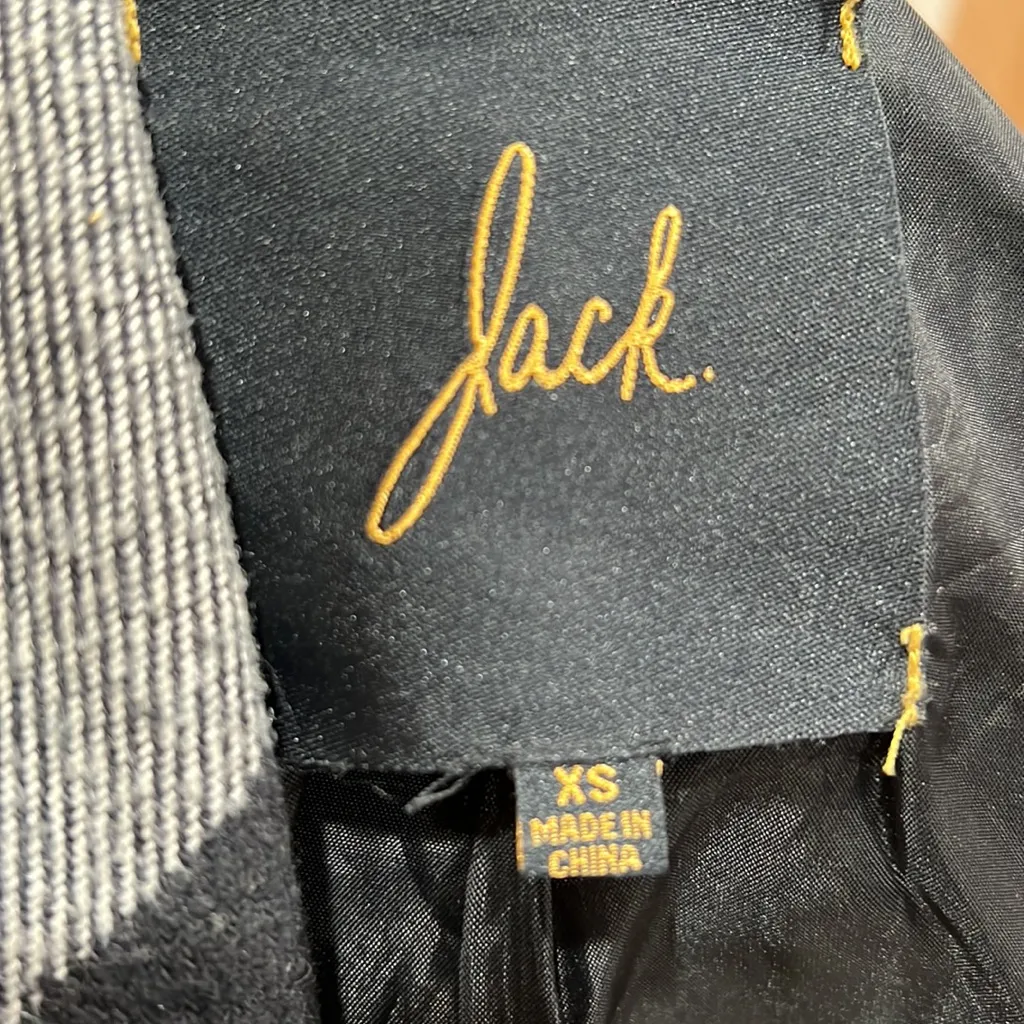 Jack by bb Dakota plaid Buffalo black and white wrap jacket - Image 7