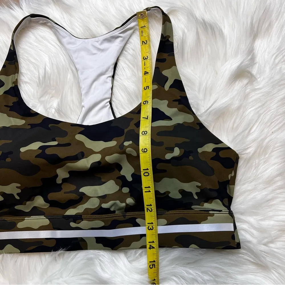 Zyia Light Green Camo Reflective Soft N Snug Racer Sports Bra. Size XXXL… - Image 8
