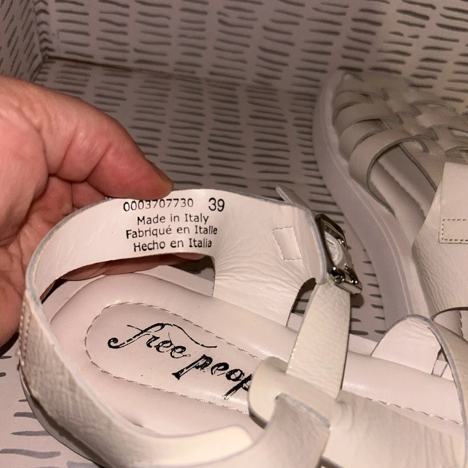 Free‎ People Sandals Finn Leather Fisherman Platform White Women's 8.5/9 EU 39 - Image 6