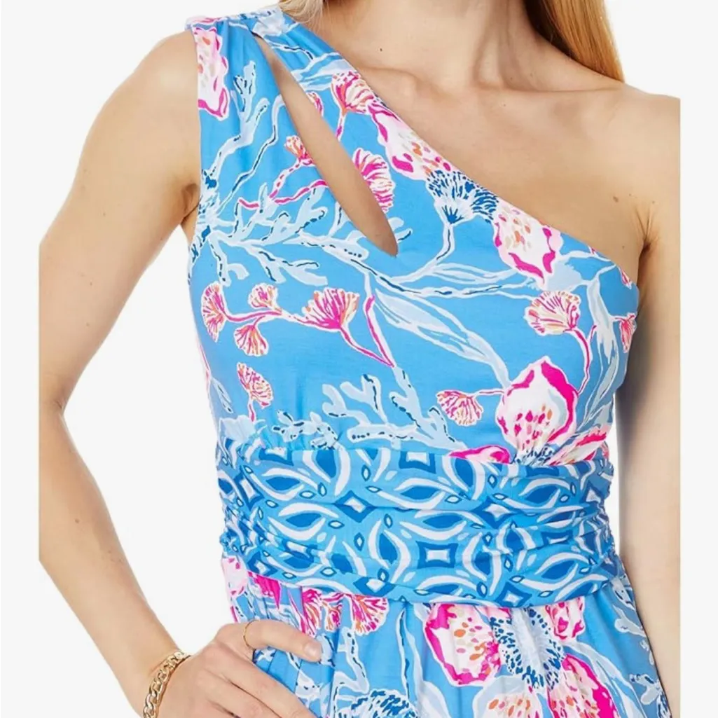 NWT!! 🌸🌸 Lilly Pulitzer Helina One Shoulder Midi. Sz M - Image 2