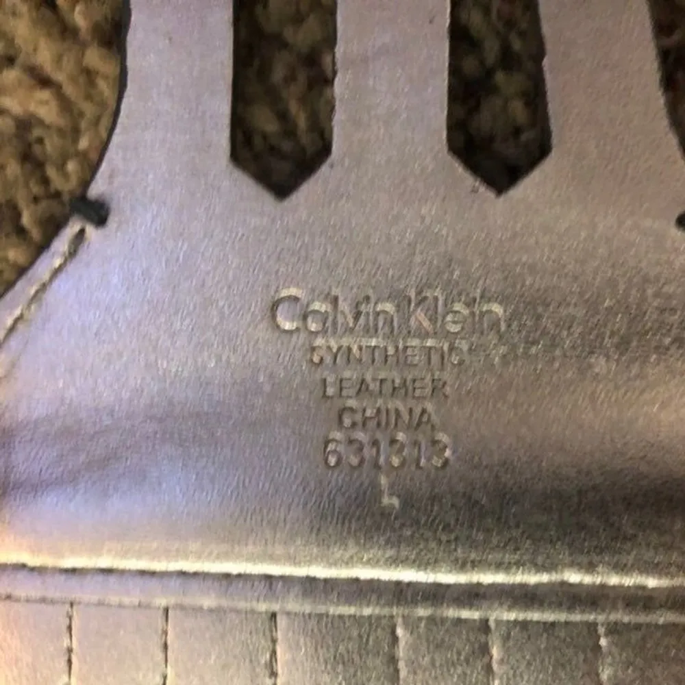 Calvin Klein Synthetic Leather Belt Womens L Used - Image 8