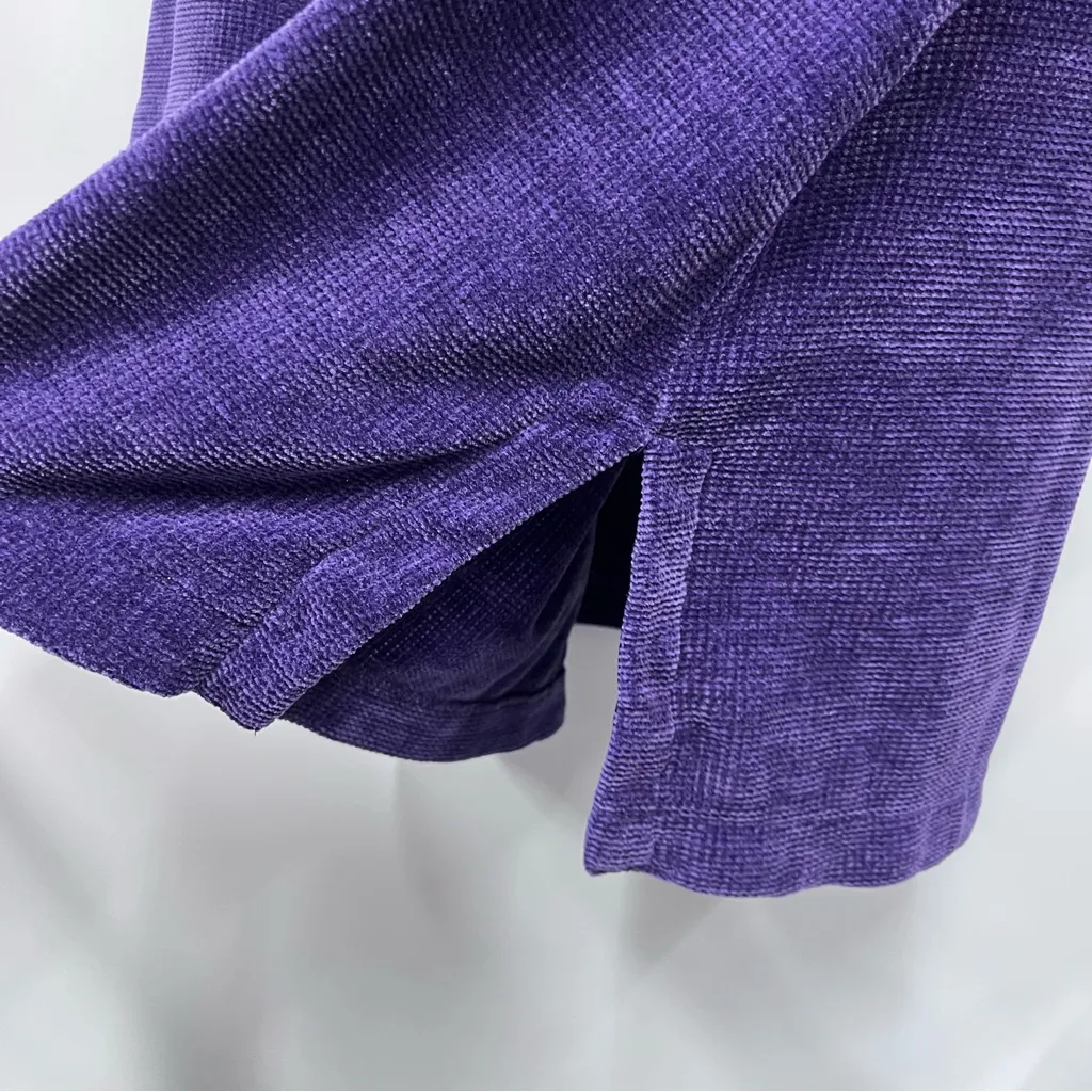 J. Jill wearever collection xl petite pullover chenille Tunic Top boat neckline Purple Size undefined - Image 11
