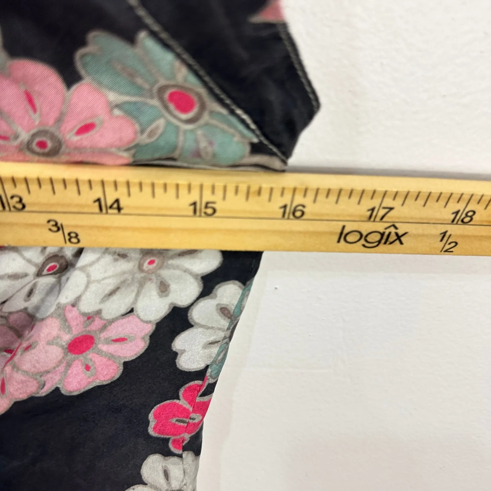 Armani Collezioni Sleeveless Floral Button Up Top Womens 2 Silk Resort Tropical - Image 6