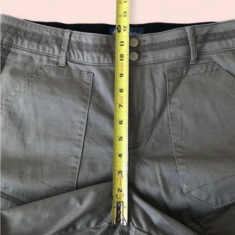 Democracy Cargo Pants Size 18W High Rise AB Solution Utility Comfort Stretch - Image 11