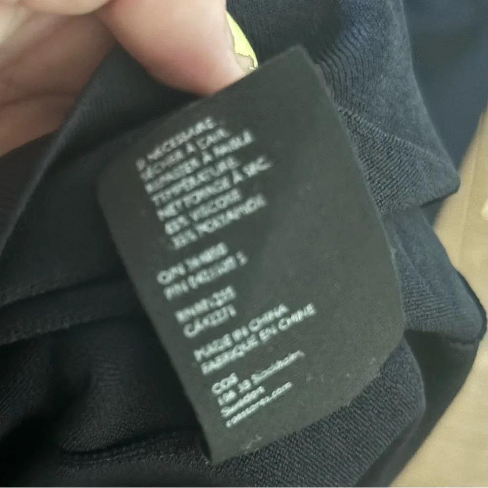 cos 1/2 sleeve crew neck trumpet sleeve dress - Image 4