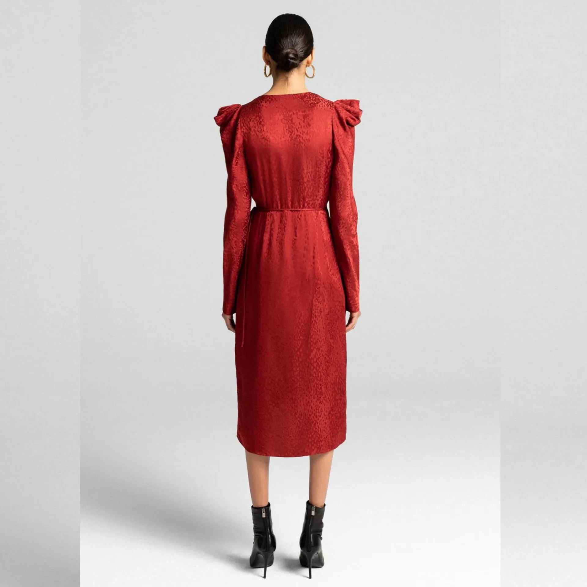 Carolina Silk Wrap Dress - Image 2