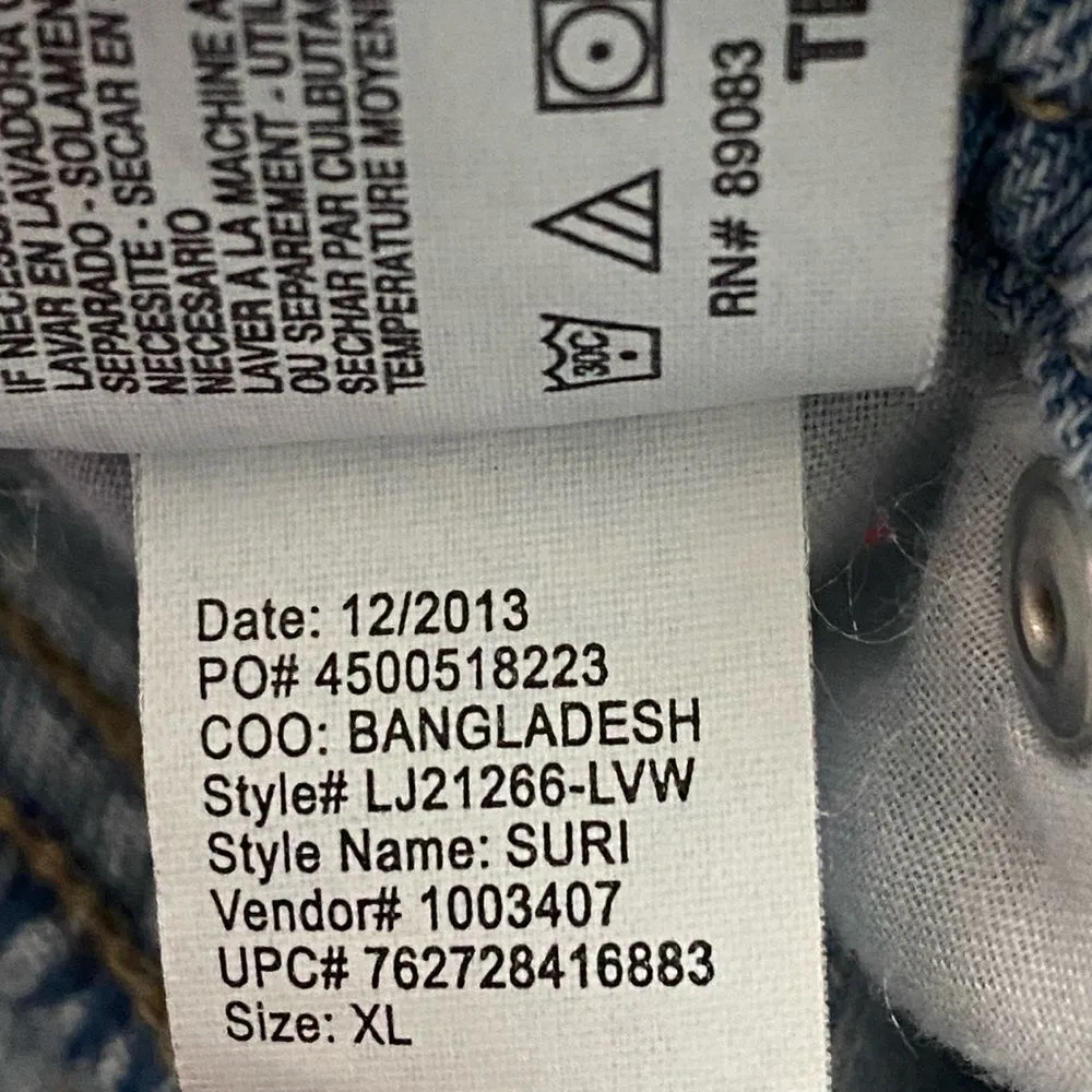 l.e.i. Suri Short Overalls Retro 2013 Cotton XL Junior Size - Image 11