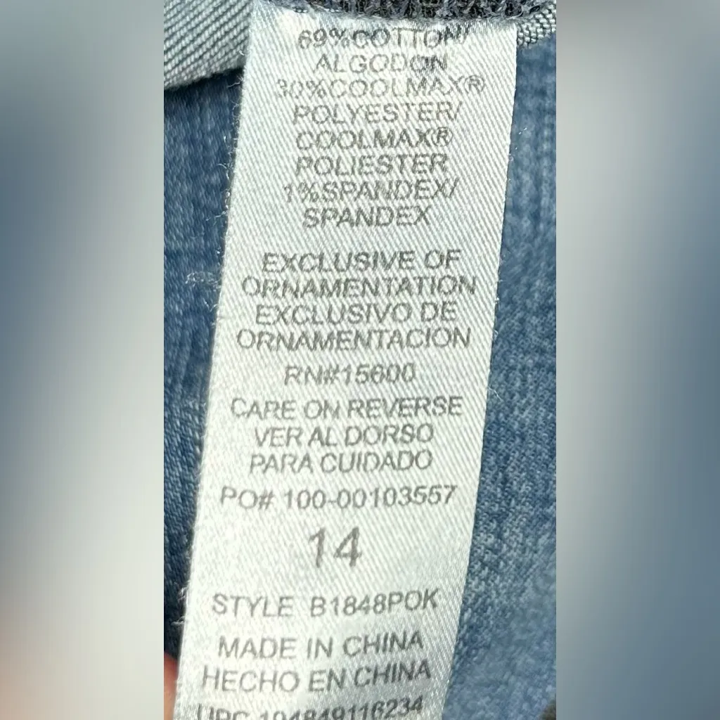 Democracy Size 14 “Ab"solution Blue Denim Girlfriend Jean - Image 3