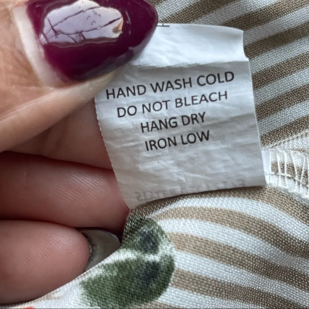 SIENNA SKY | Striped Floral Tie Front Blouse Sz XS - Image 39