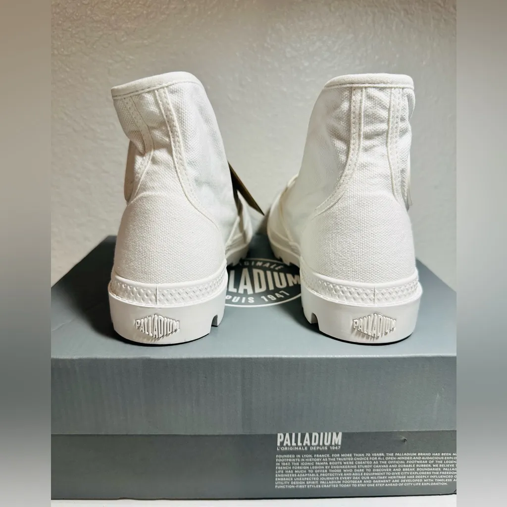 Palladium Boot Pampa Hi Women’s Size 6 Original Urban White Indie Medium New - Image 7
