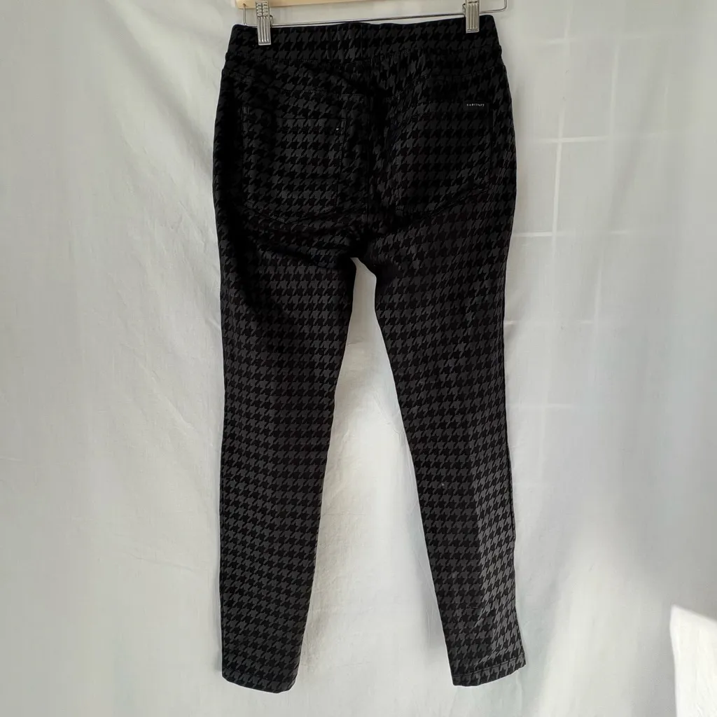 Sanctuary Runway Houndstooth plaid print Leggings Small black - Image 10