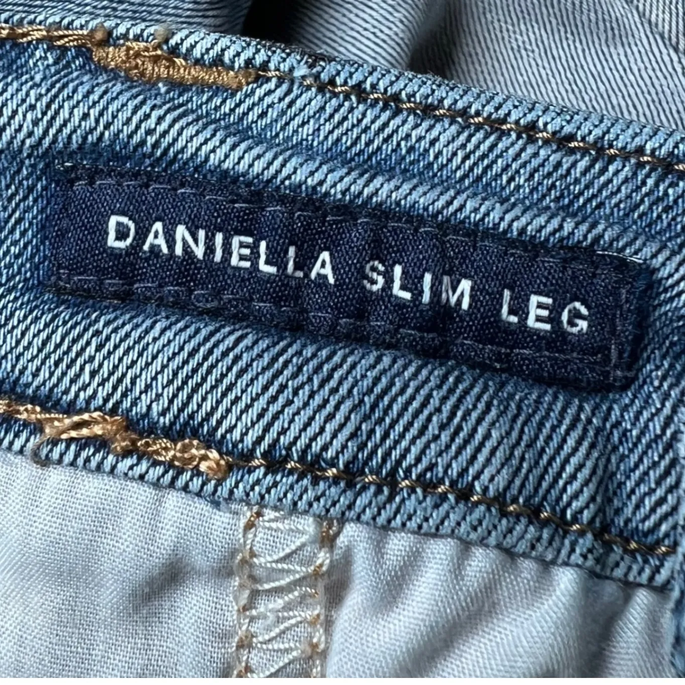 Chaps Daniella Slim Leg Blue Jeans Womens 12 Denim Comfy Casual Street Style - Image 6