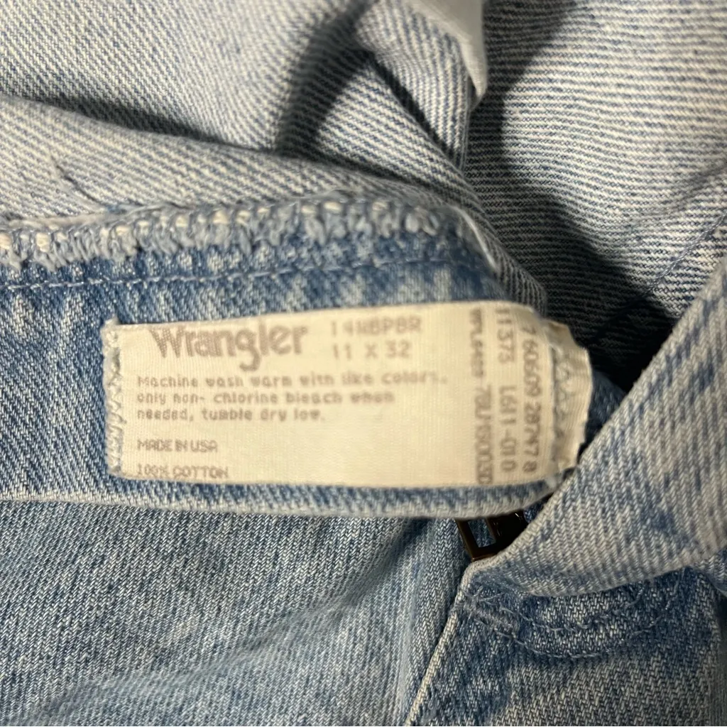 WRANGLER Bareback Jeans Light Wash High Waist 80’s 90’s VINTAGE 11 x 32 - Image 6
