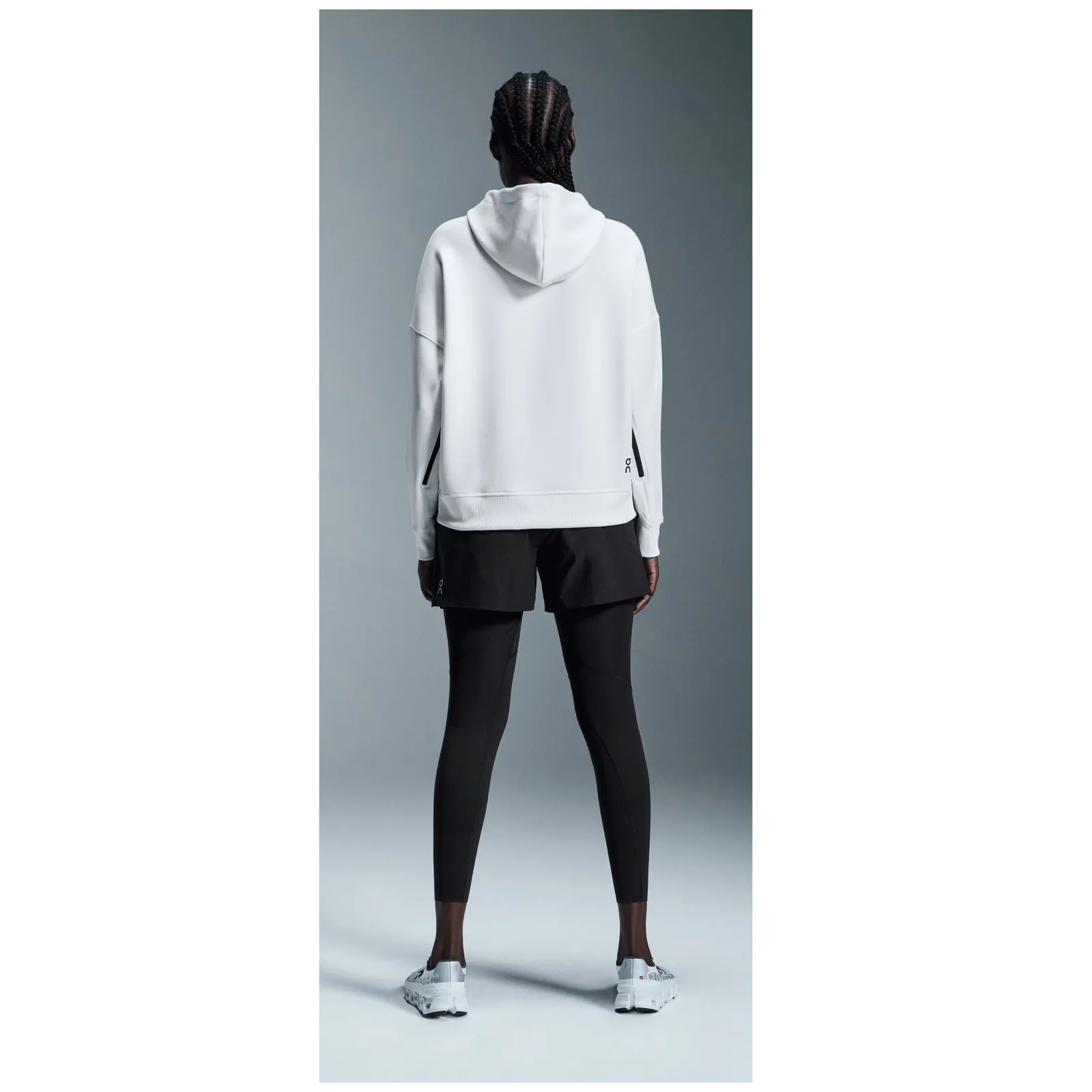 NWT On Cloud Focus Tech Hoodie Size Small White - Image 2