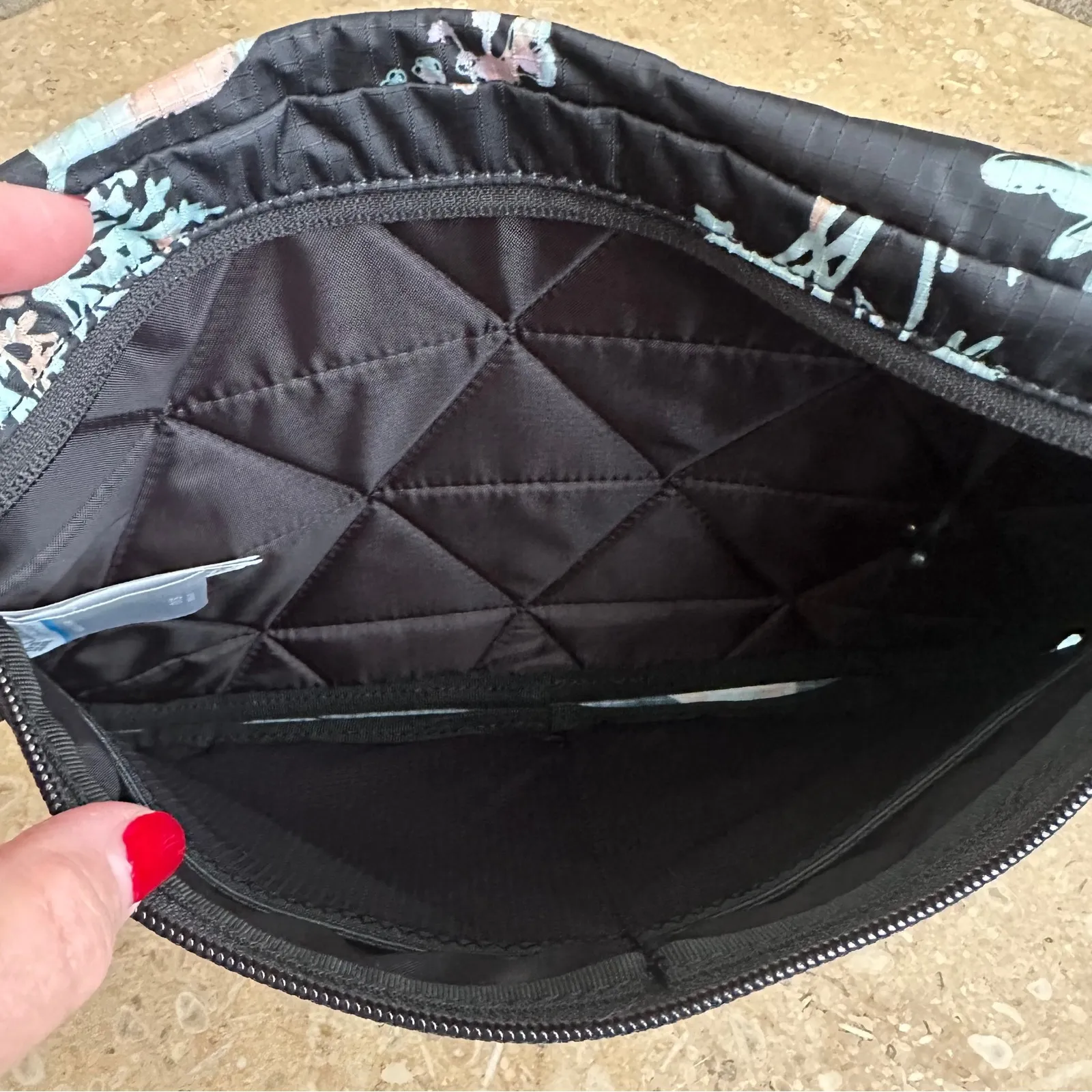 Columbia Tandem Trail Black Floral Print Lightweight Crossbody Fanny Pack‎ Bag - Image 6