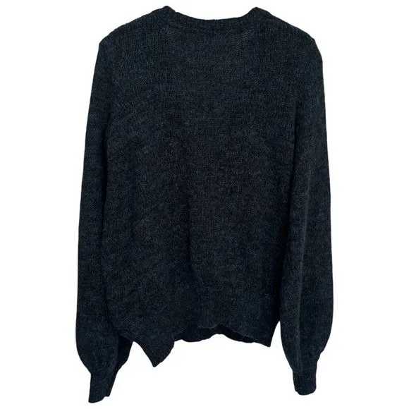 Free People Karina Sweater Crossover Knit Green Cozy Wool Blend Women's Size XS - Image 5