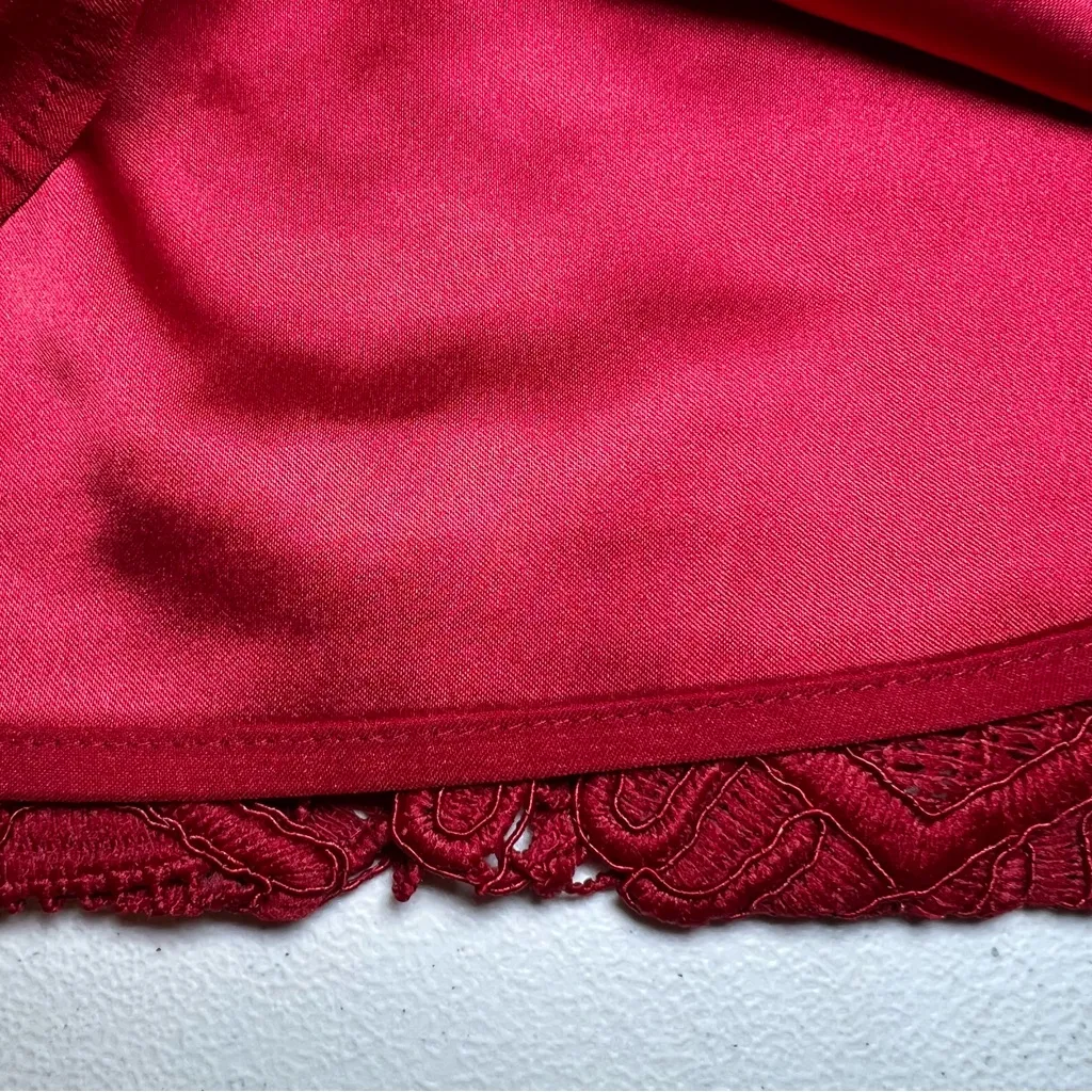 Alexis Red Lace Wide Leg Pants size Medium - Image 4