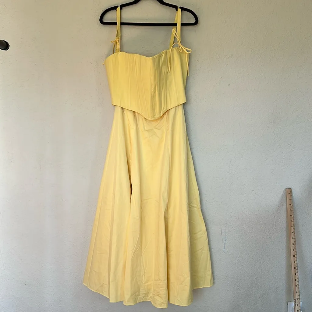 House of CB 'Clarabelle' Sunshine Cotton Midi‎ Dress NWOT size XS - Image 4