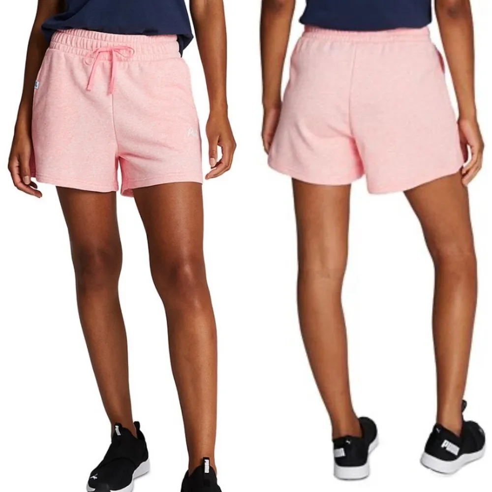 Puma Pink Women's Live In French Terry Shorts NWOT - L - Image 2