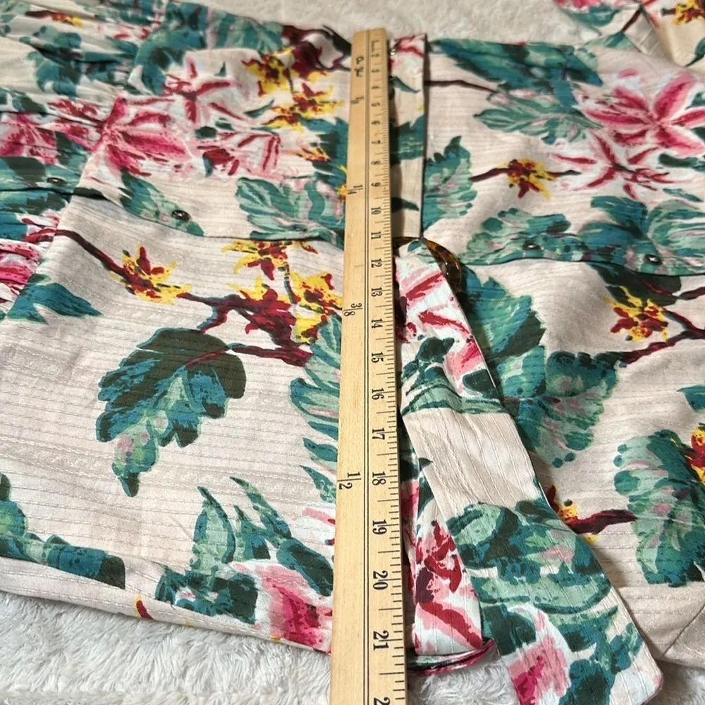 Walter Baker Tyanna Dress Blush Azalea Hawaiian Button Down Shirt Dress XL NEW - Image 7