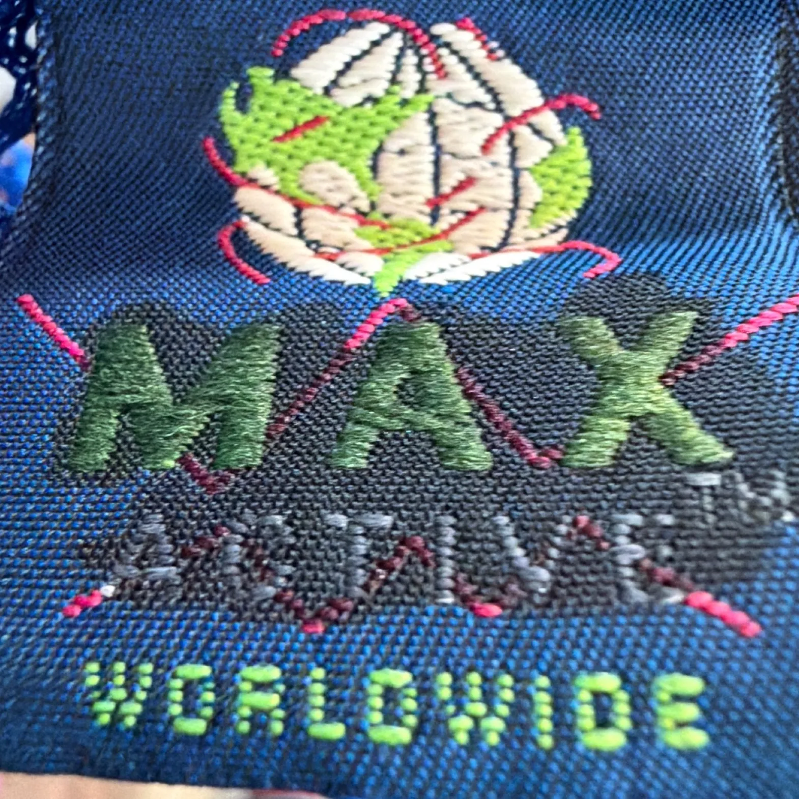 Max Active Worldwide Royal Blue Mesh Jersey Short Sleeve Crop Top Large - Image 4