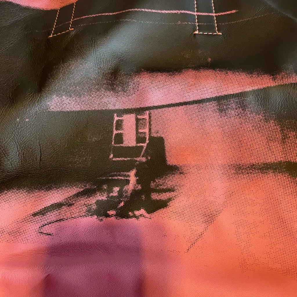 RARE! Calvin Klein Warhol Pink and Black Tote Bag - Image 2