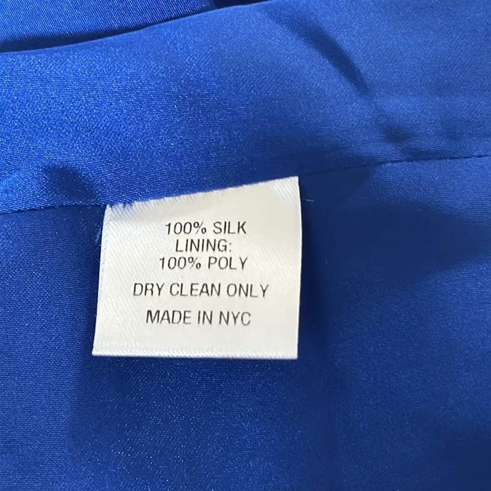 Alice & Trixie by Angela George woman size SMALL dress silk lining blue & pink - Image 6