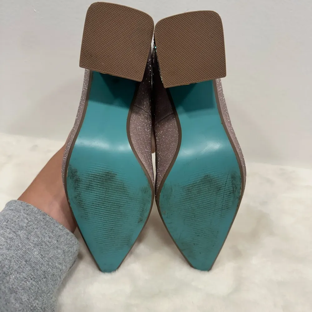 Betsy Johnson Shoes! Pink sparkle glitter rhinestone high heel pumps women’s 6.5 - Image 4