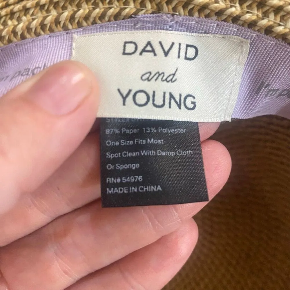 David and Young hat sun hat big floppy Yellow - Image 7