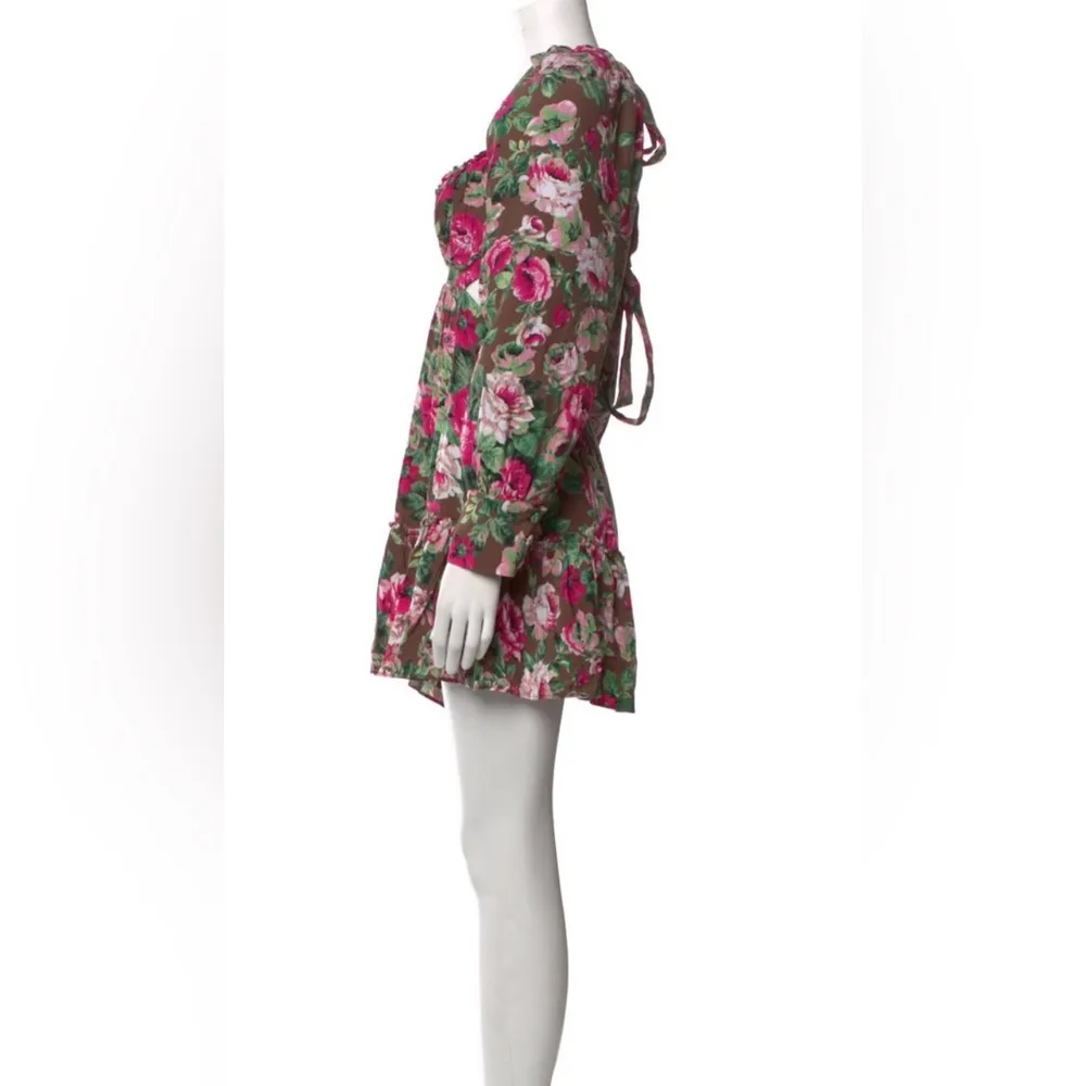 LPA Josephine Dress in Simone Print | REVOLVE Long Sleeves Back Ties Cutouts XL - Image 3