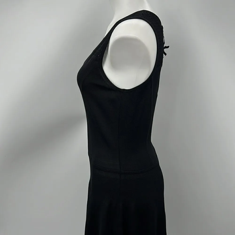 Cynthia Rowley black sleeveless dropped waist dress - Image 6