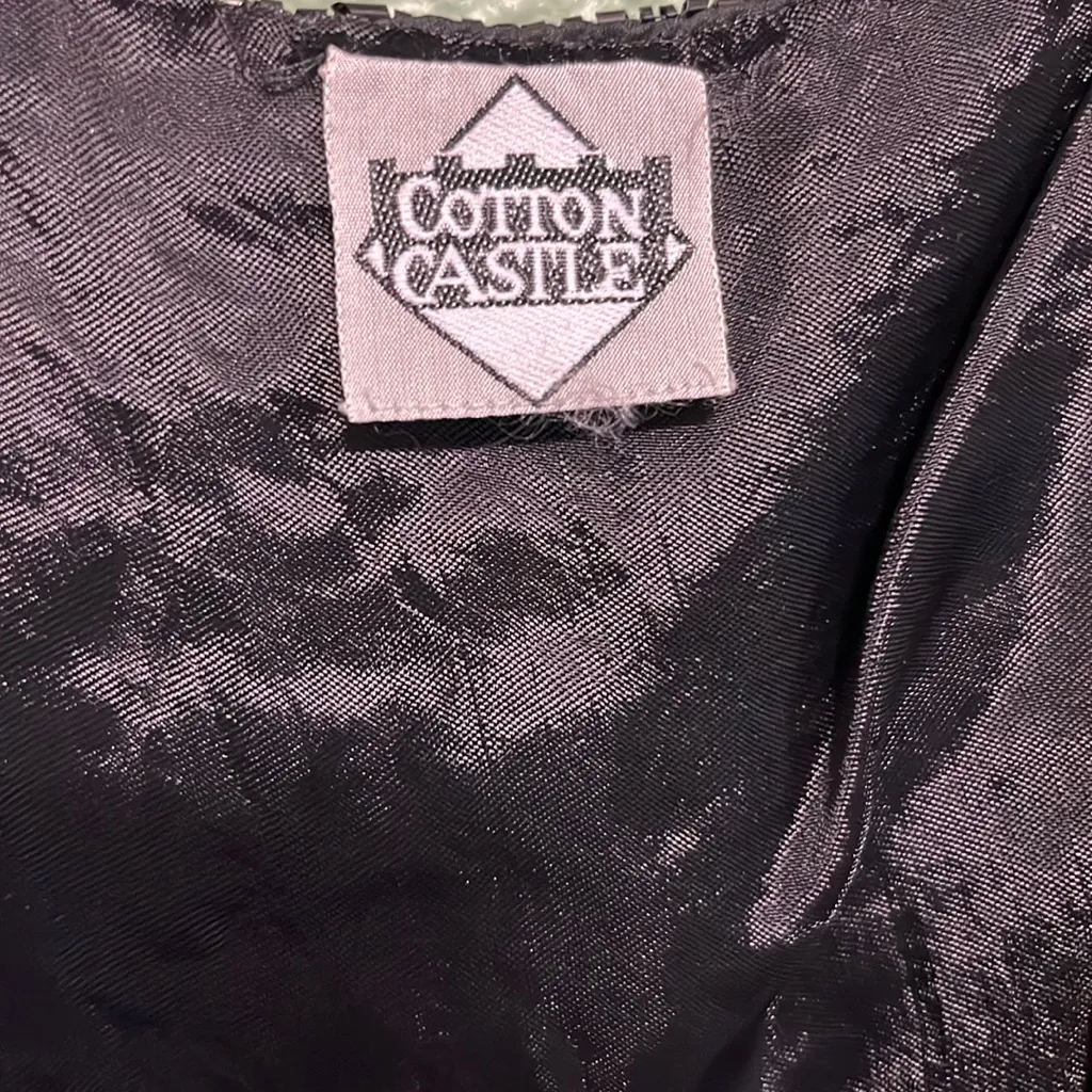 Vintage 70s elegant sequin beaded vest Black Size L - Image 6