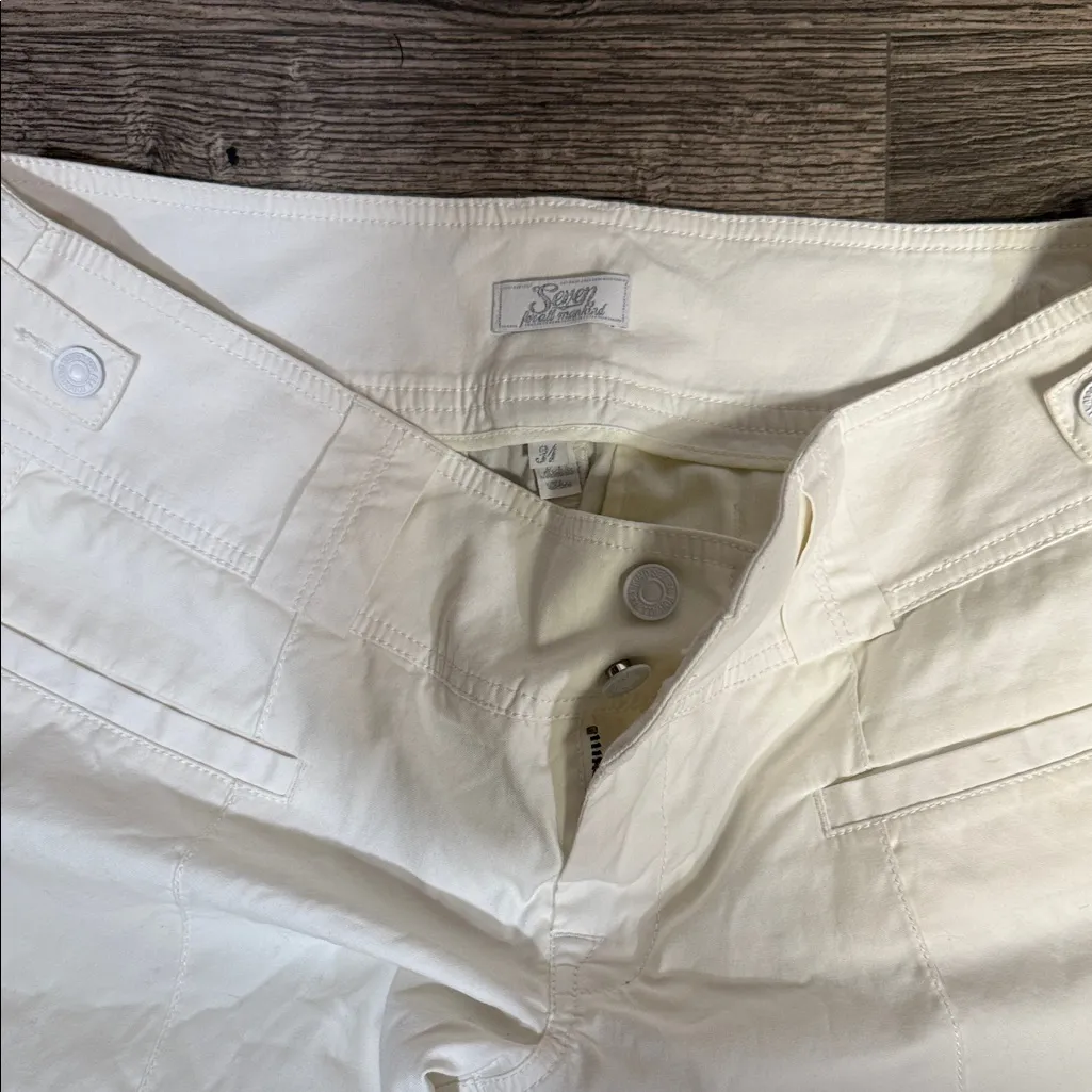 7 For All Mankind White Women's Shorts - Image 3