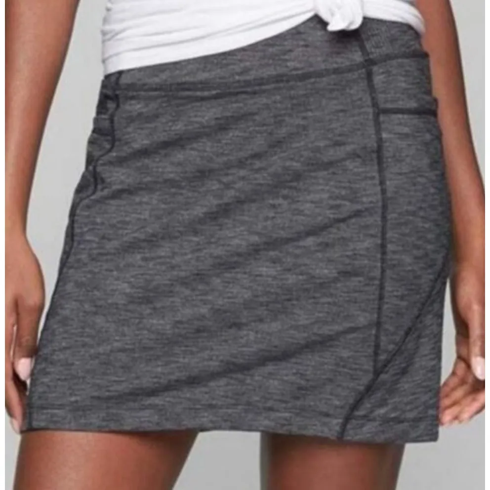 ATHLETA Excursion Skort Skirt Charcoal‎ Gray Size S - Image 2