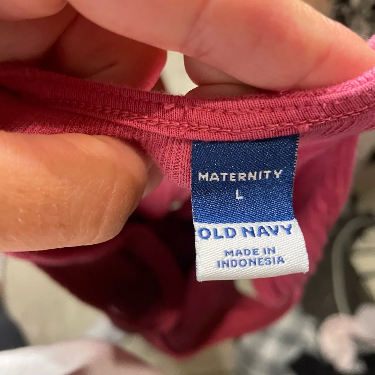 Old Navy Maternity Pink‎ Ribbed Sleeveless Square Neck Maxi Dress Size Large - Image 5